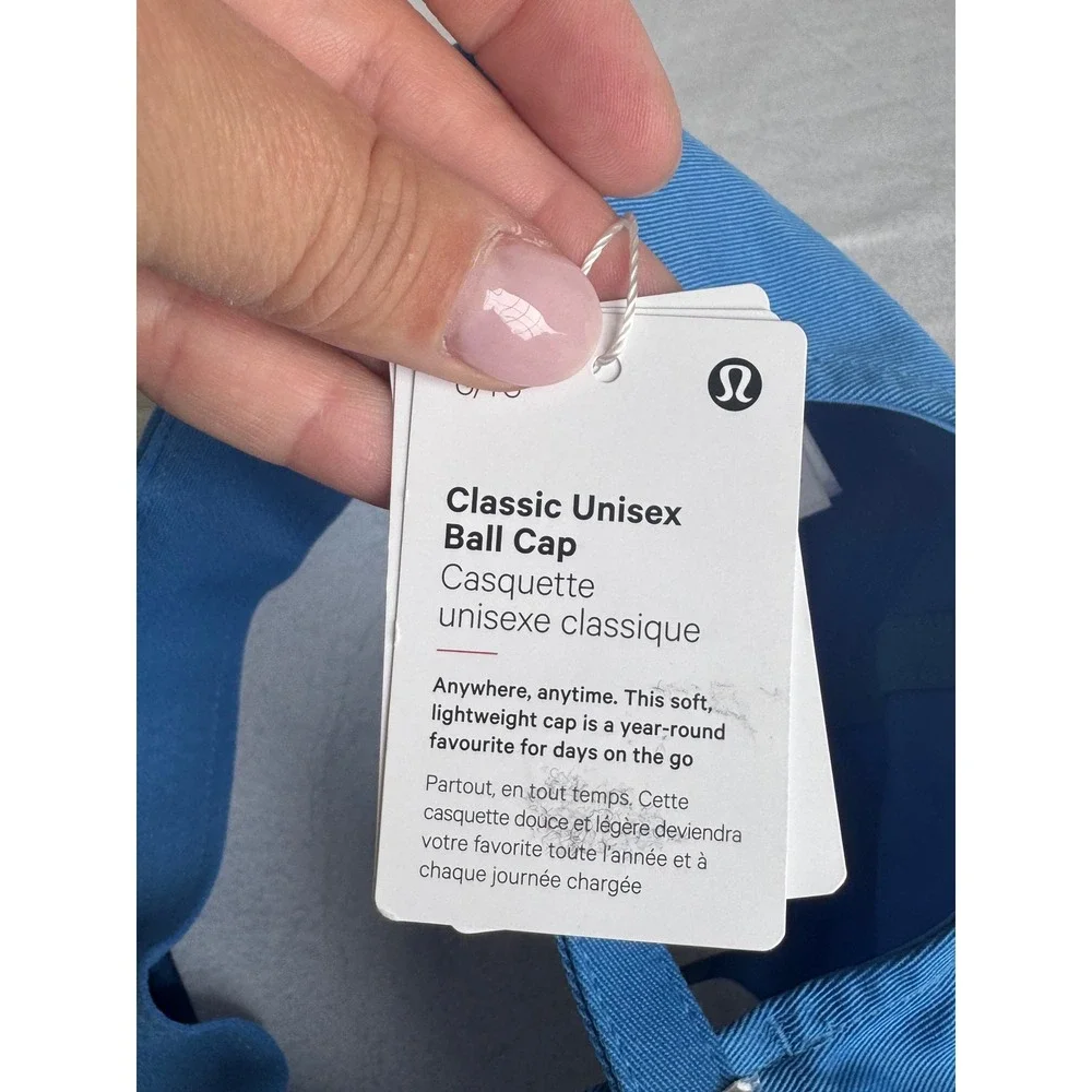Lululemon Classic Unisex Ball Cap Blue Meet You Courtside Hat LU9CKDS L/XL NEW